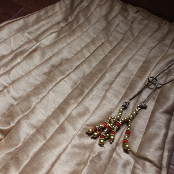 Indian lengha - Orange & gold - Picture 5 of 6